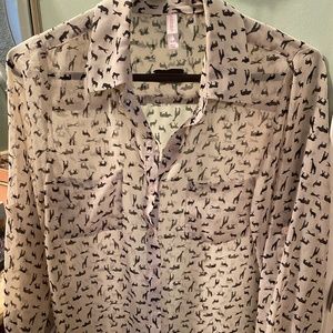 Safari Zoo Animal Button Up